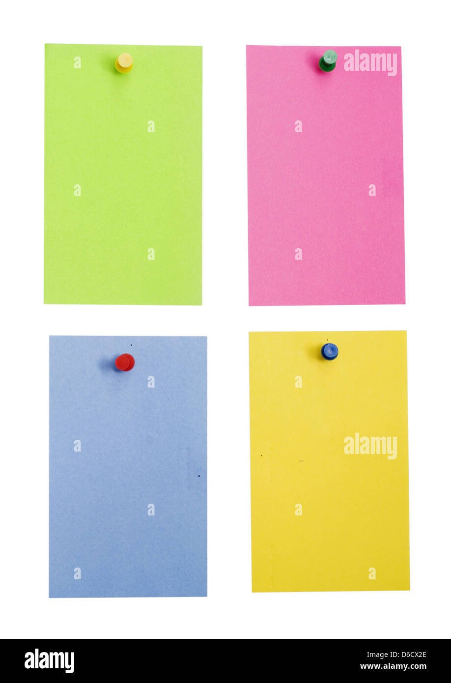 color empty notes Stock Photo