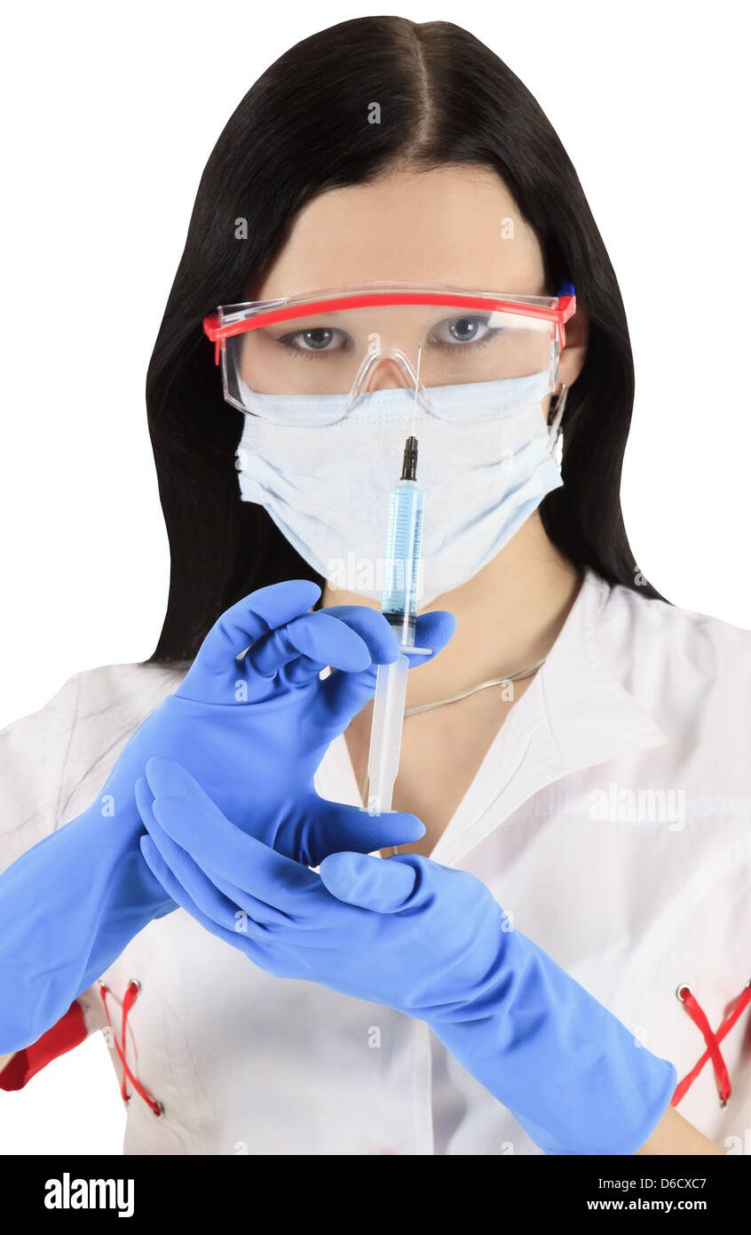 Nurse with mask hi-res stock photography and images - Alamy