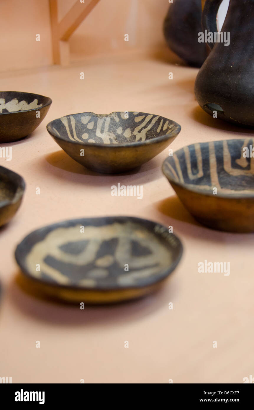 Brazil, Amazon, Manaus, Indian Museum. Traditional indigenous Indian pottery. Stock Photo
