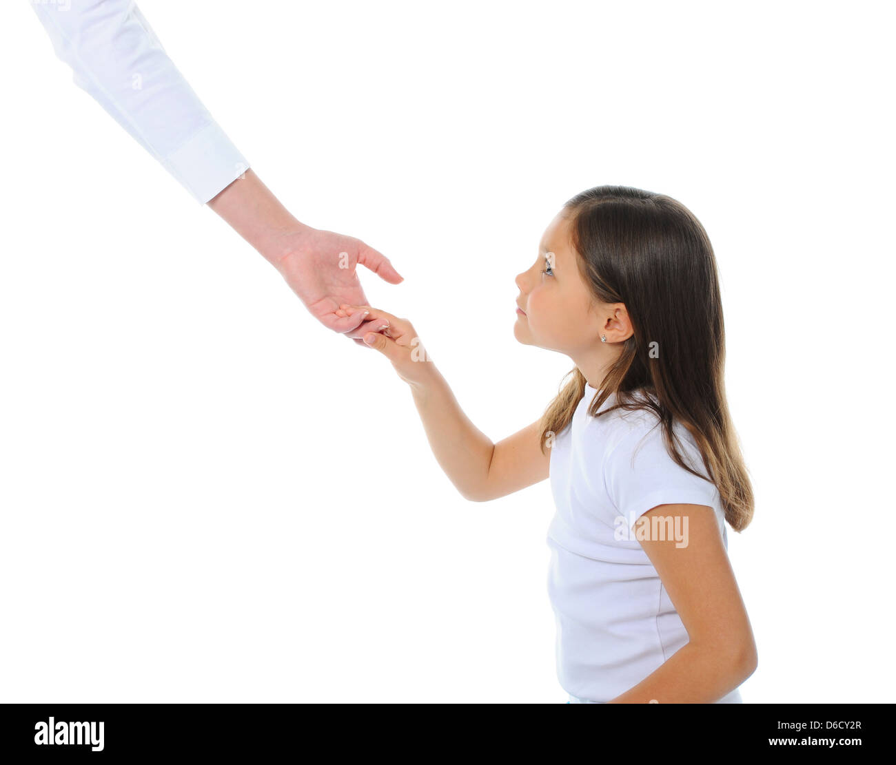 Parent support child girl Cut Out Stock Images & Pictures - Alamy
