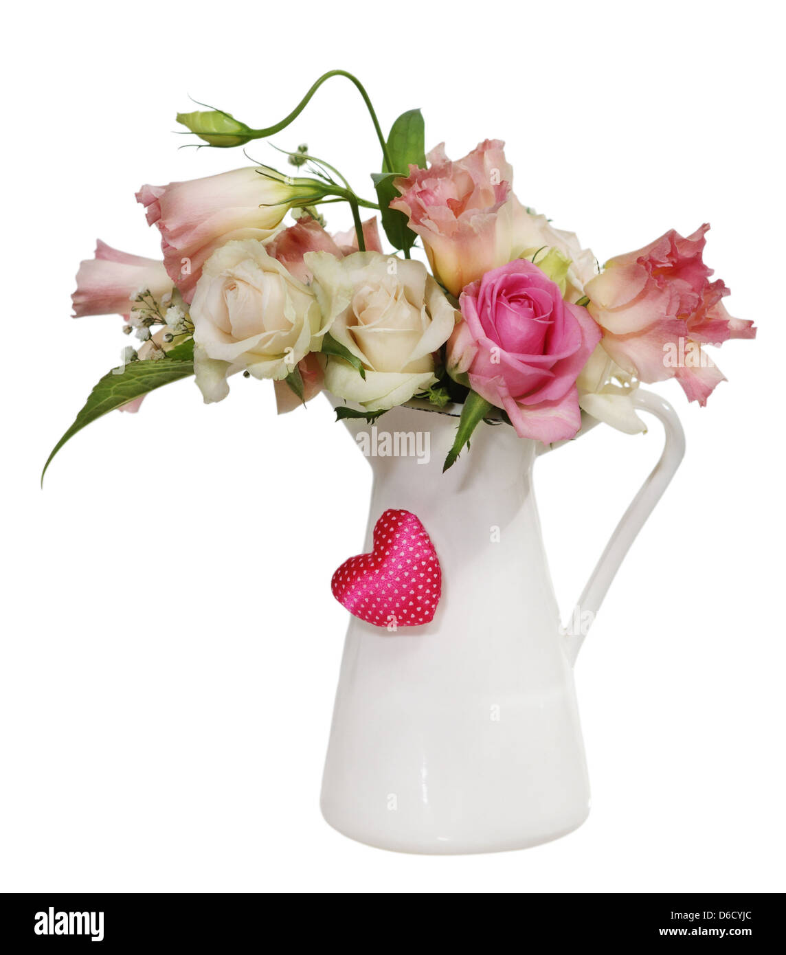 Bouquet of roses in the pot Stock Photo Alamy