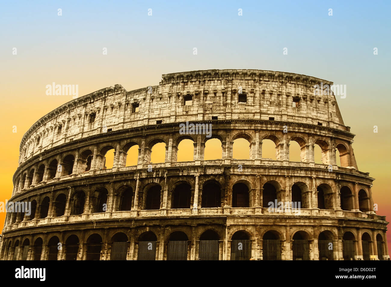 The Roman Colosseum Stock Photo