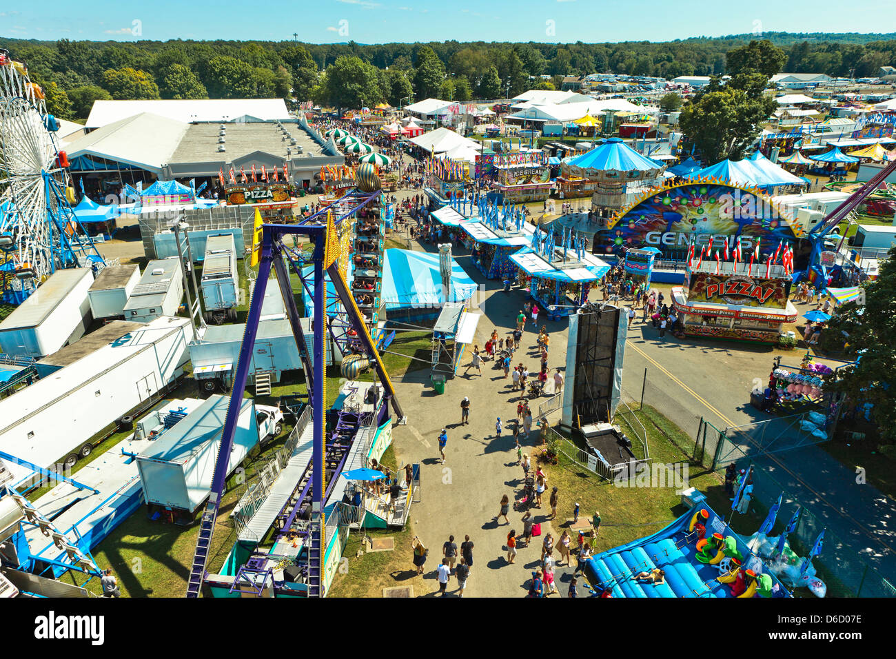 Carnival Rides at a local county fair , in upstate NY, Hudson Valley