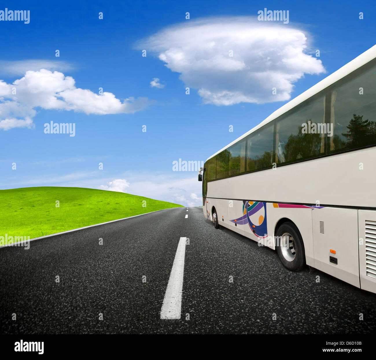 Bus Travel Stock Photo