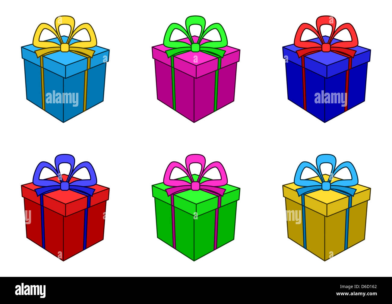 Boxes multicoloured, square Stock Photo Alamy