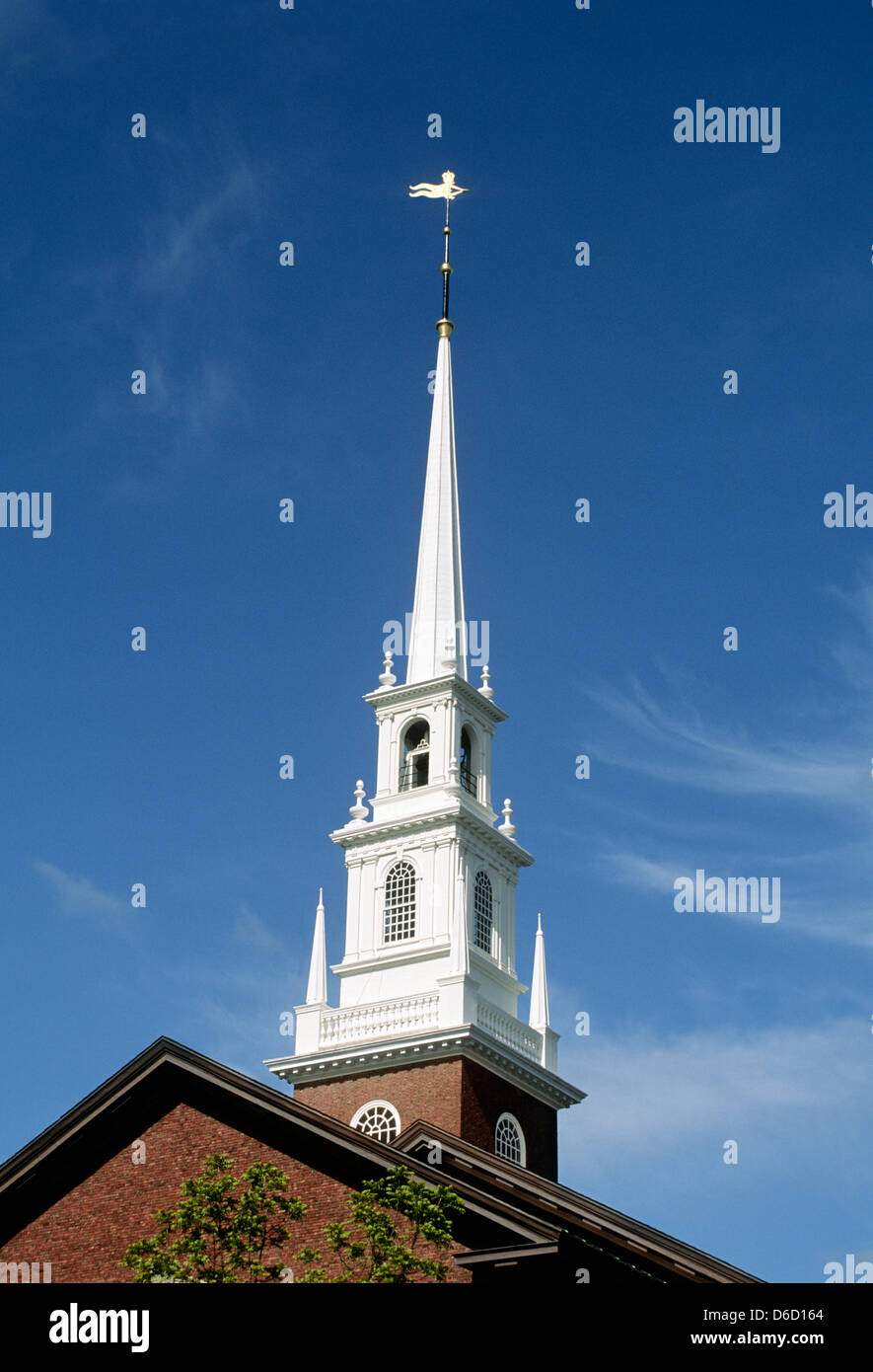 Harvard University Cambridge Massachusetts New England USA skyline Memorial  Church white steeple Stock Photo - Alamy