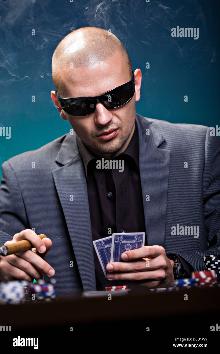 poker player Stock Photo