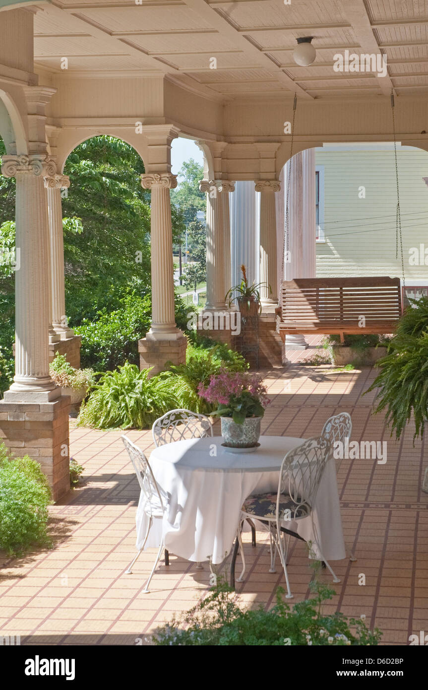 Historical southern porch Stock Photo