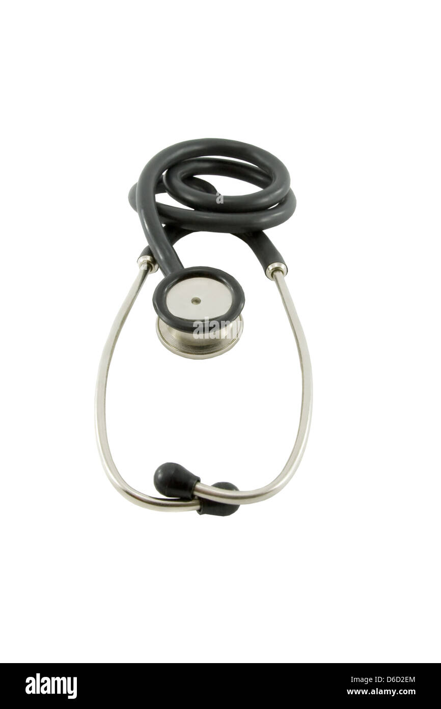 Stethoscope isolated over white Stock Photo - Alamy