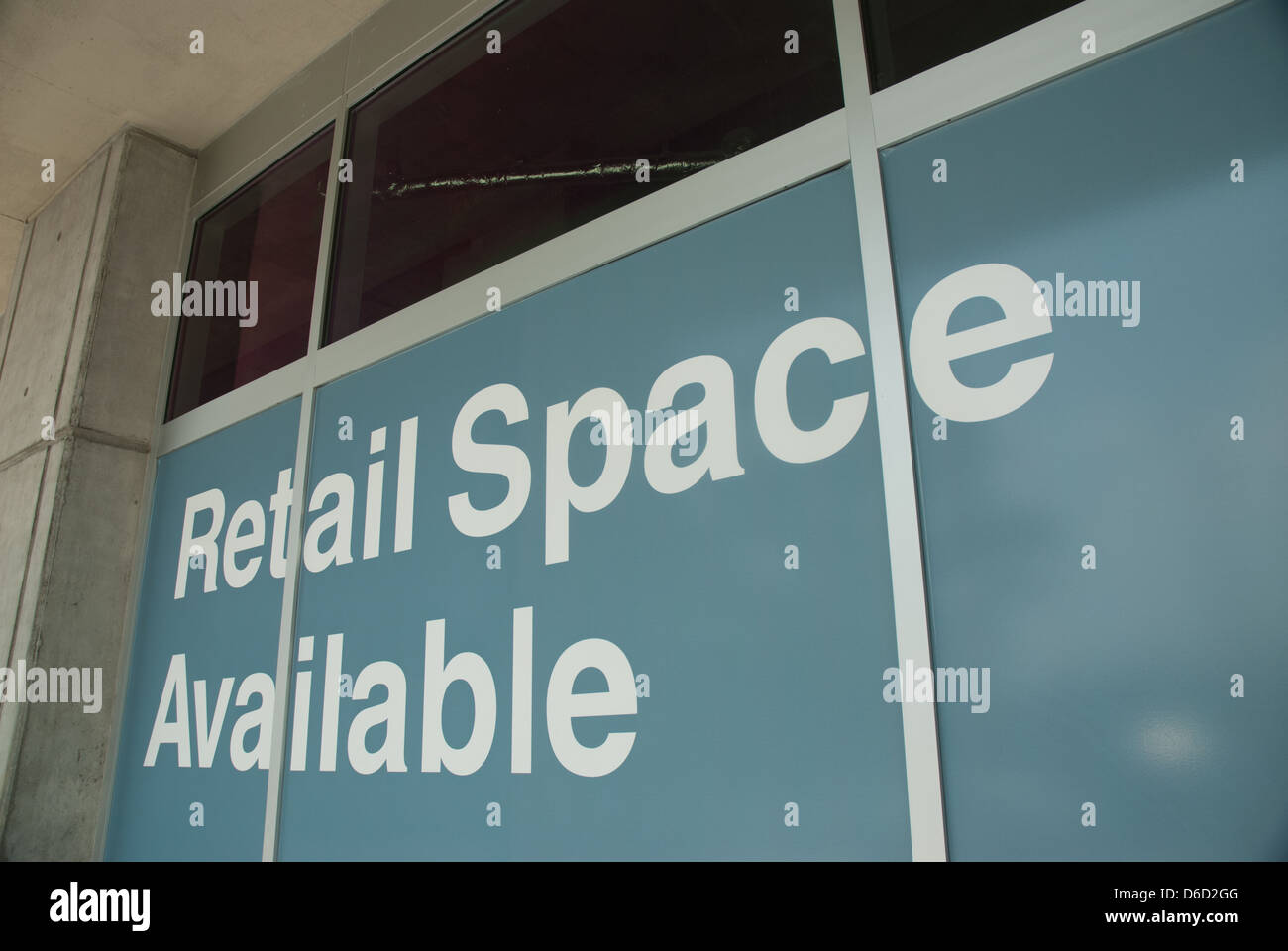 Vacant retail space. Stock Photo