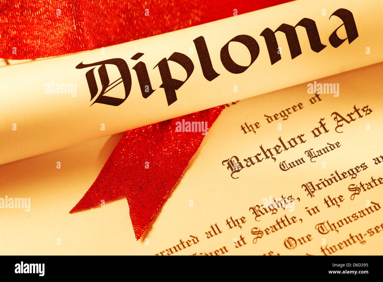 Achievement diploma hi-res stock photography and images - Alamy