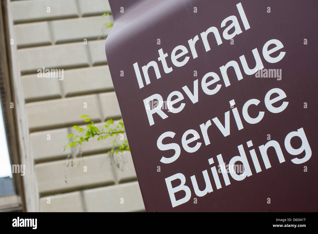 The headquarters of the Internal Revenue Service in downtown Washington, DC.  Stock Photo
