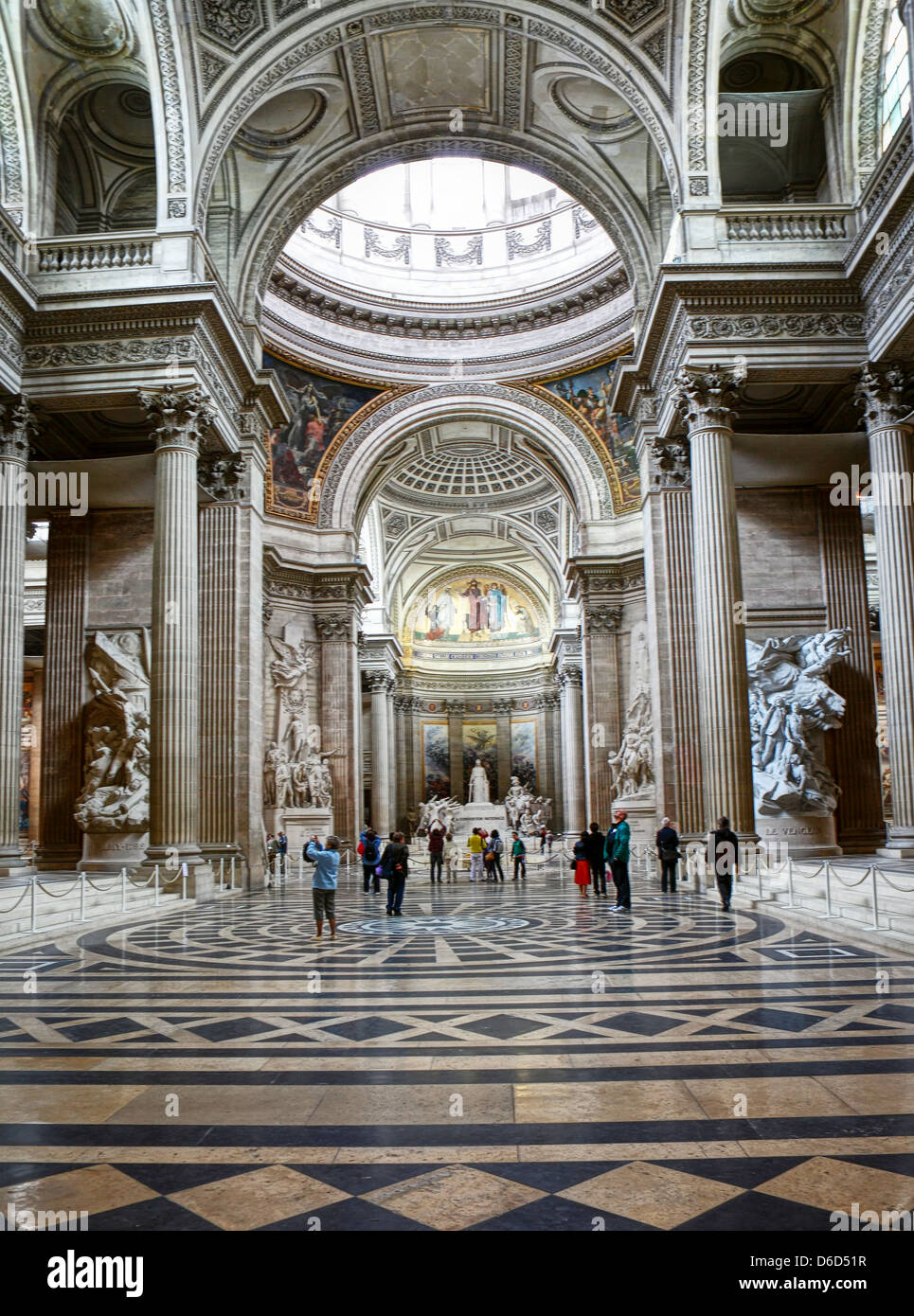 Paris Pantheon Inside Stock Photo 55608387 Alamy