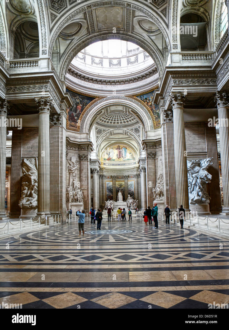 Paris Pantheon Inside Stock Photo 55608387 Alamy