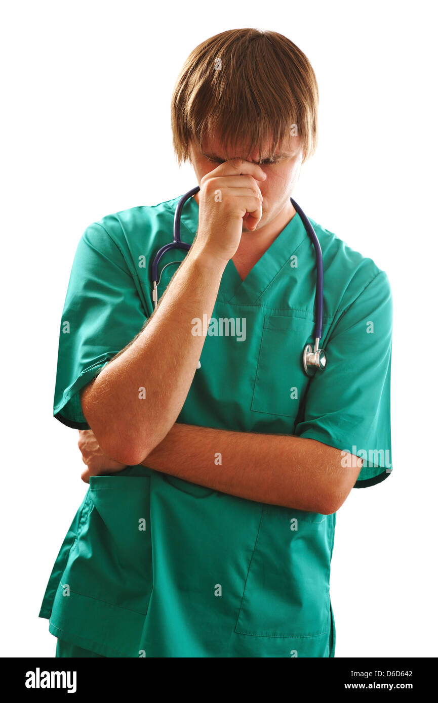 Tired doctor hi-res stock photography and images - Alamy