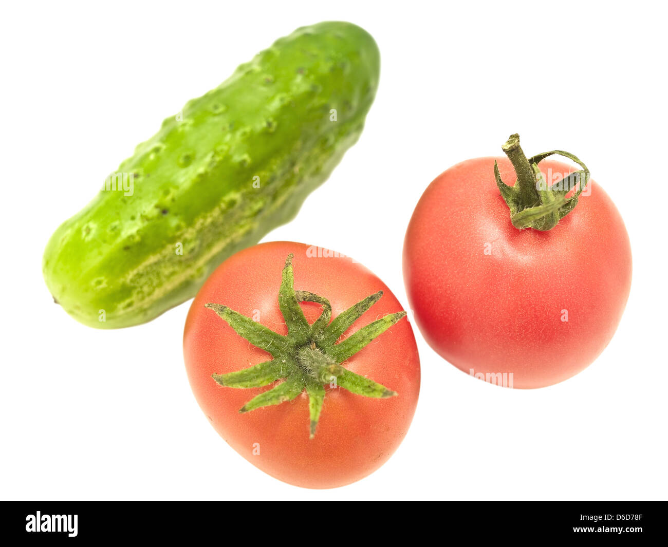 tomatoes and cucumber Stock Photo Alamy
