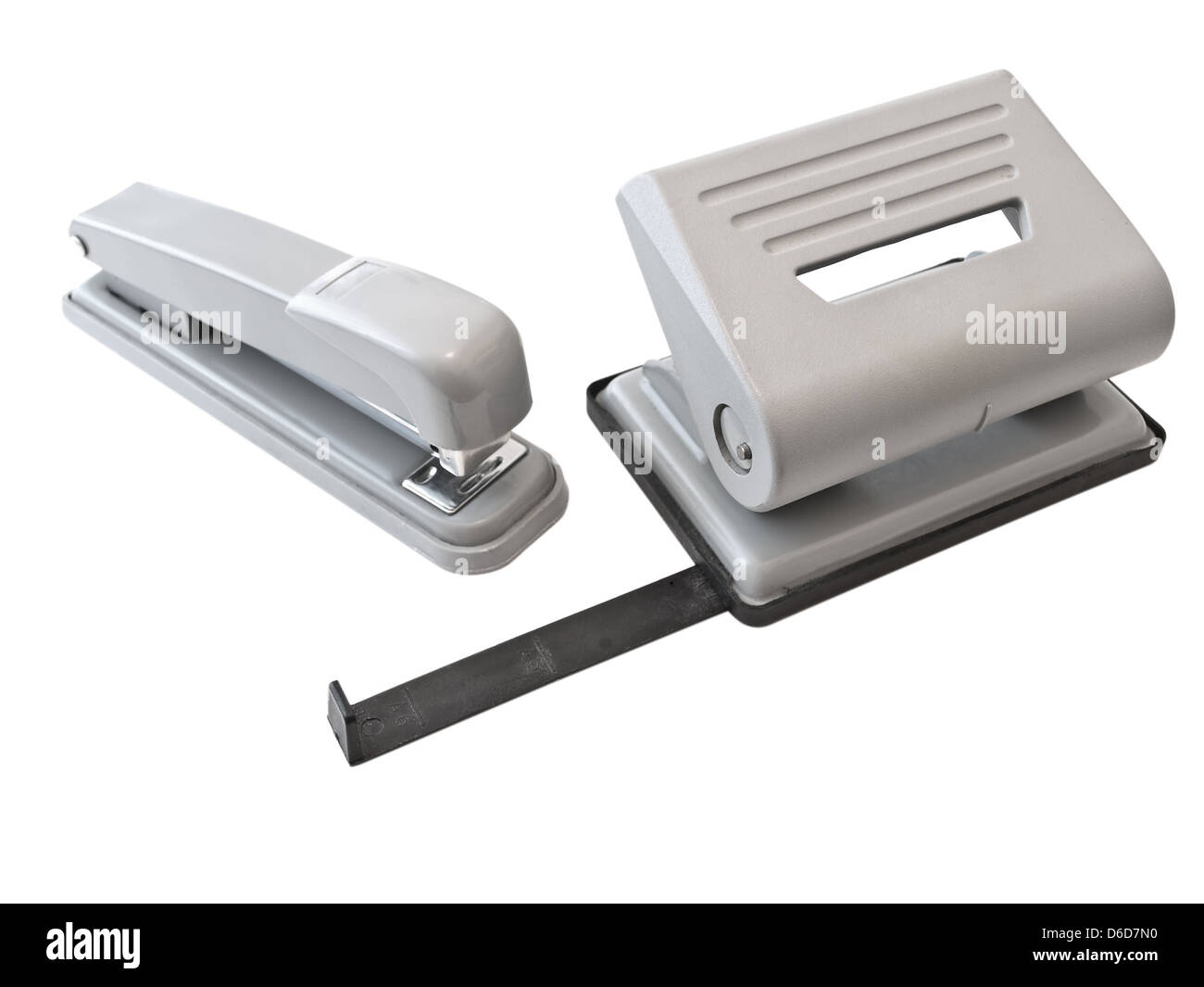 hole puncher and stapler Stock Photo Alamy