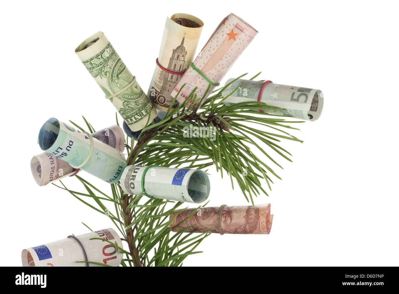 Monetary tree Stock Photo