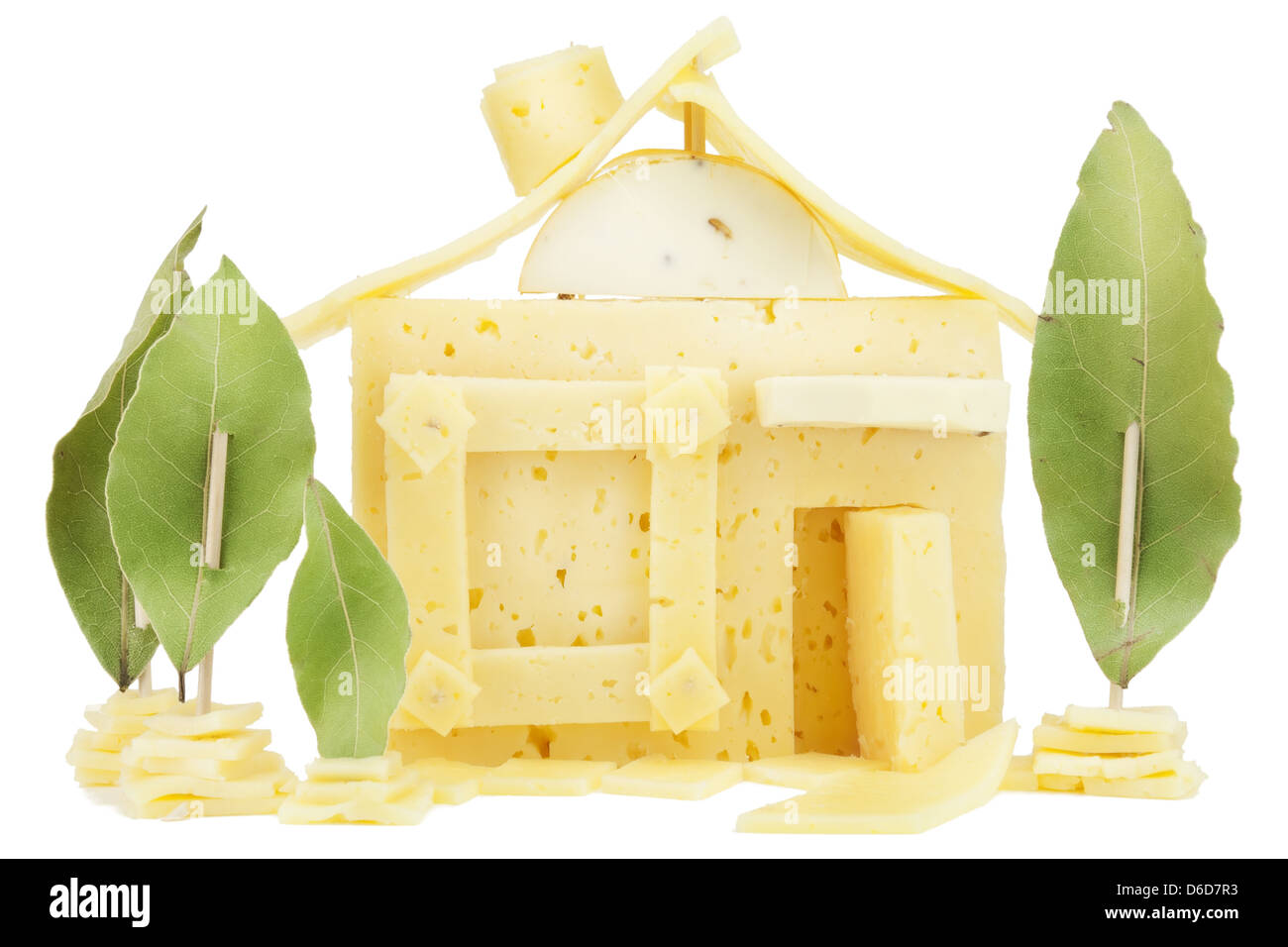 The house from cheese Stock Photo