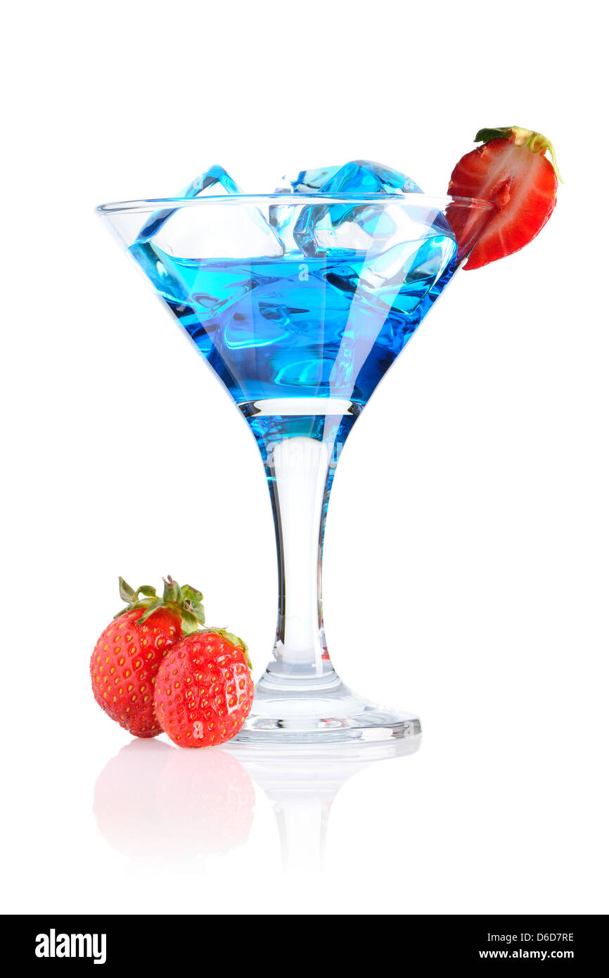Blue Curacao cocktail Stock Photo Alamy