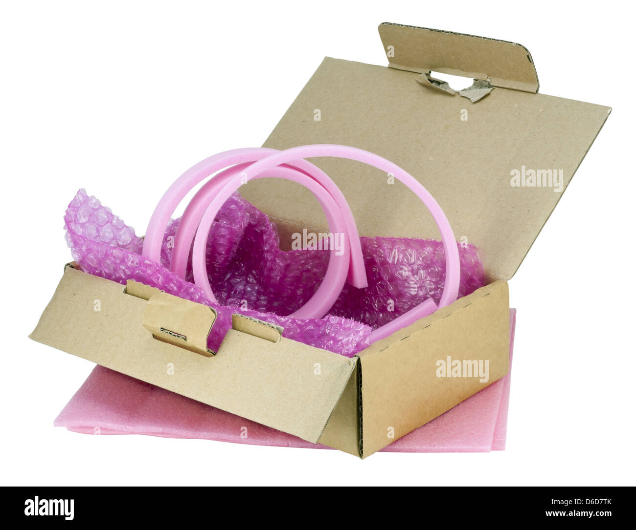 Soft pink industrial packing Stock Photo