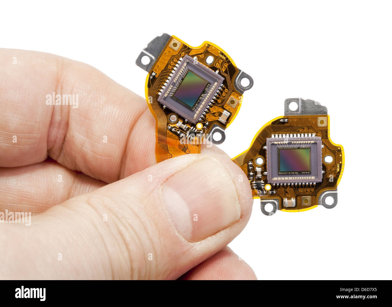 RGB  sensors from digital camera macro Stock Photo