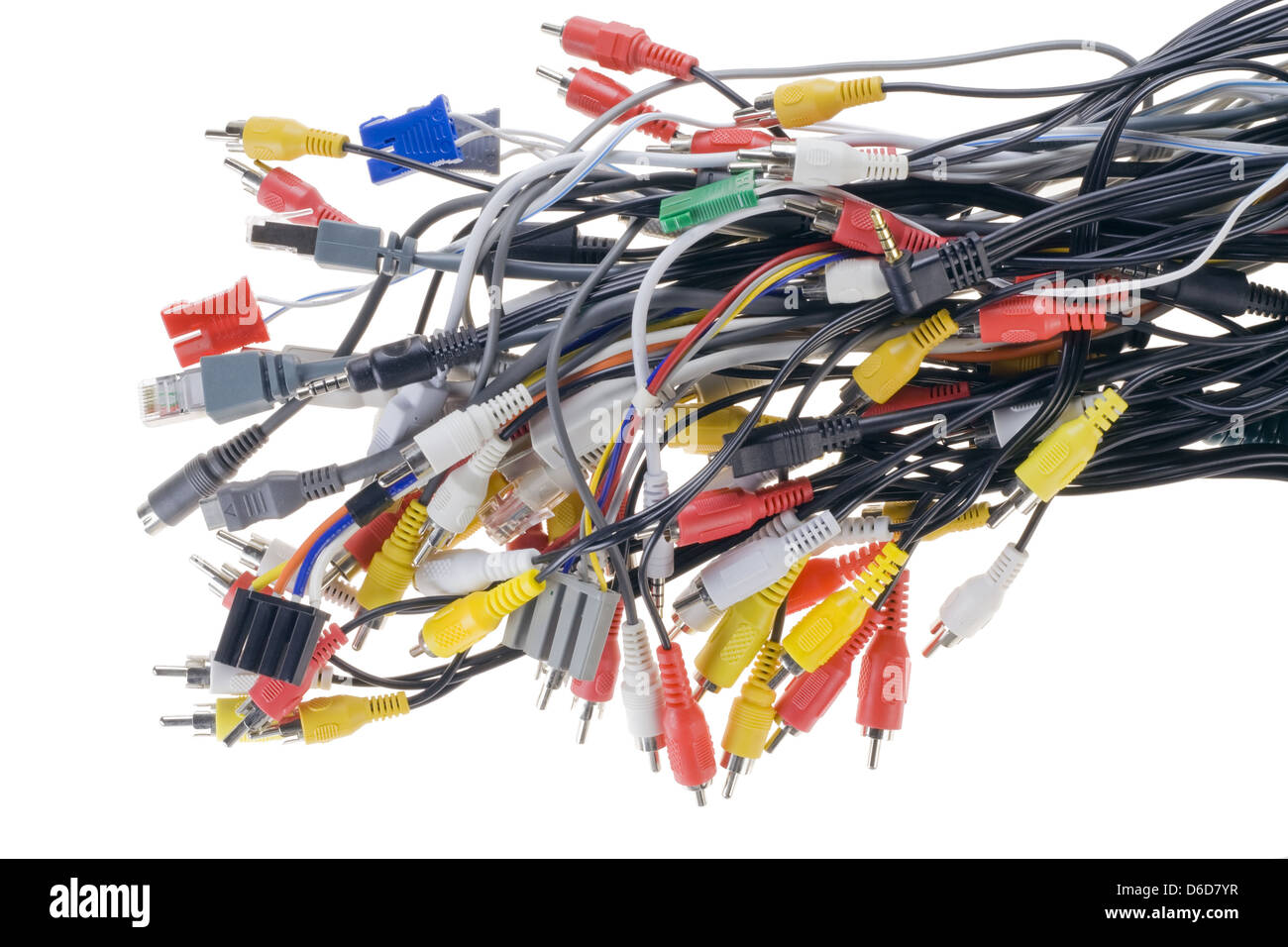 Different connectors, cables and plugs Stock Photo Alamy