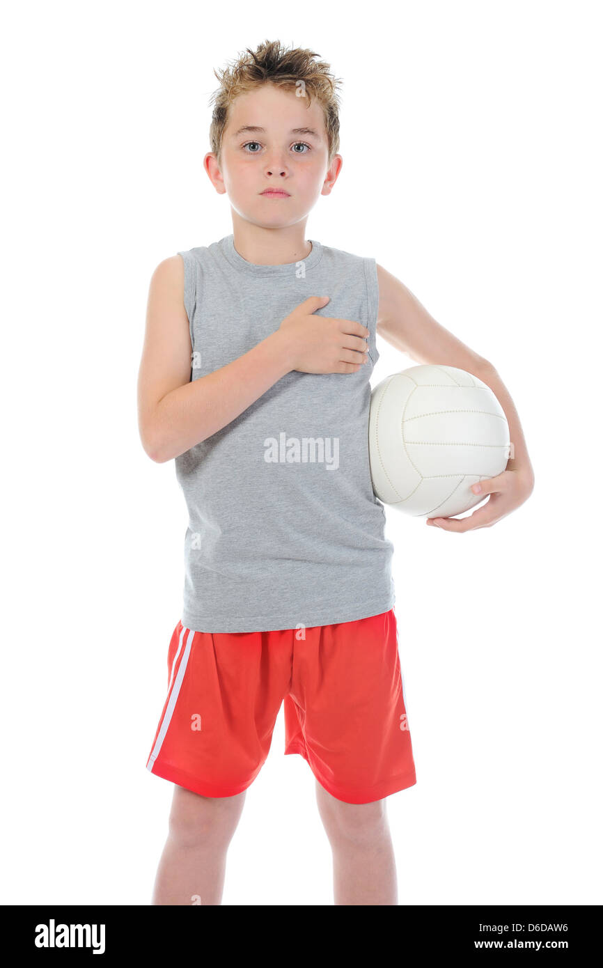 Portrait of a young football player Stock Photo - Alamy