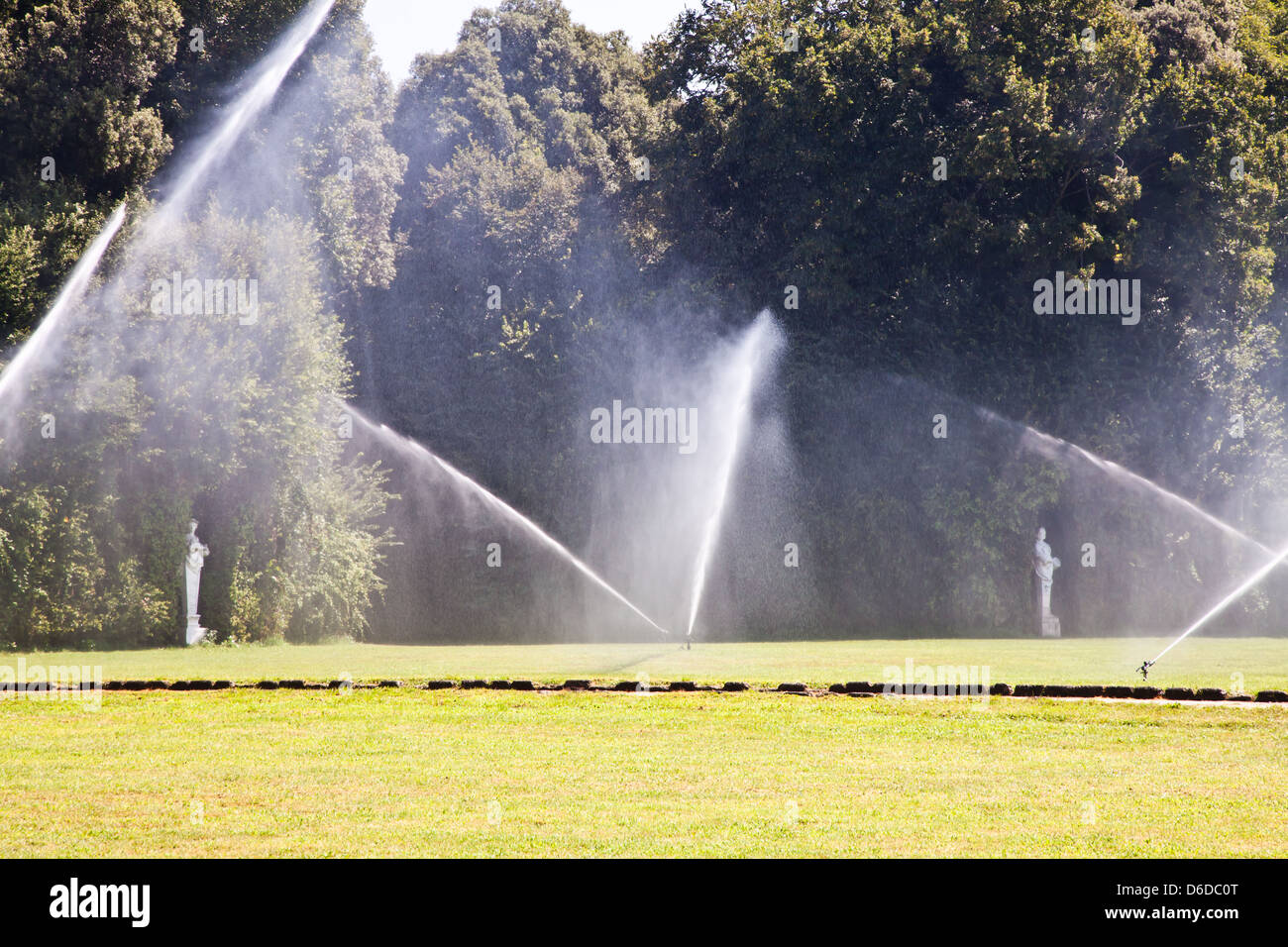 Luxury garden irrigation Stock Photo Alamy