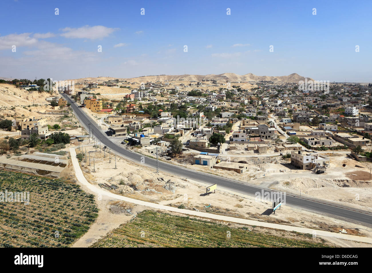 Aerial View of Jericho Stock Photo
