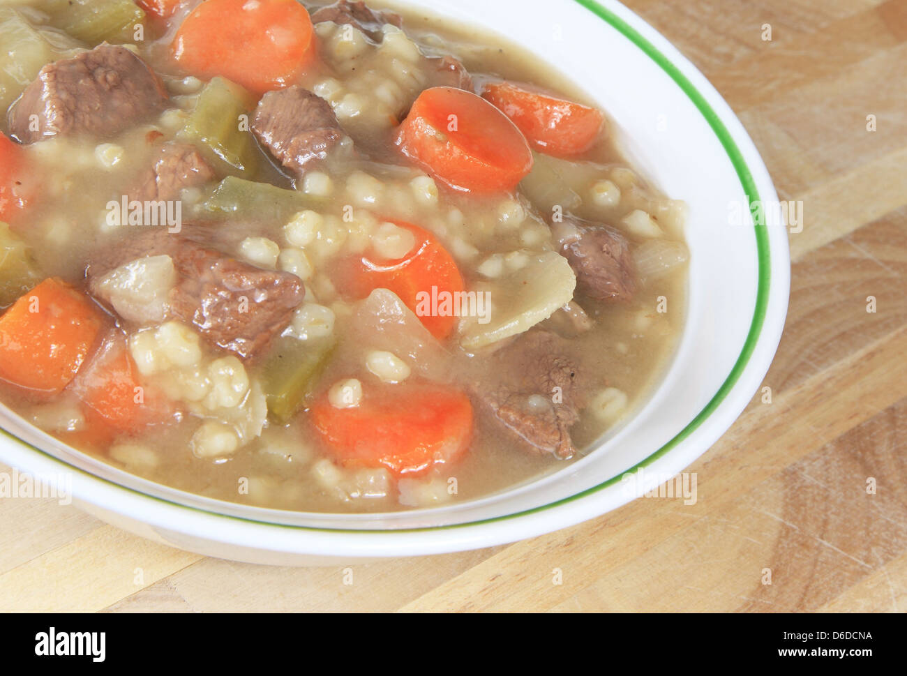 Beef Barley Stew Stock Photo Alamy