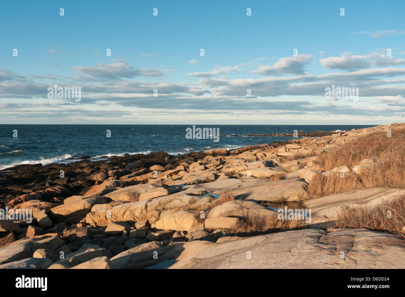 The rocky granite coast of Gloucester, Massachusetts Stock Photo Alamy
