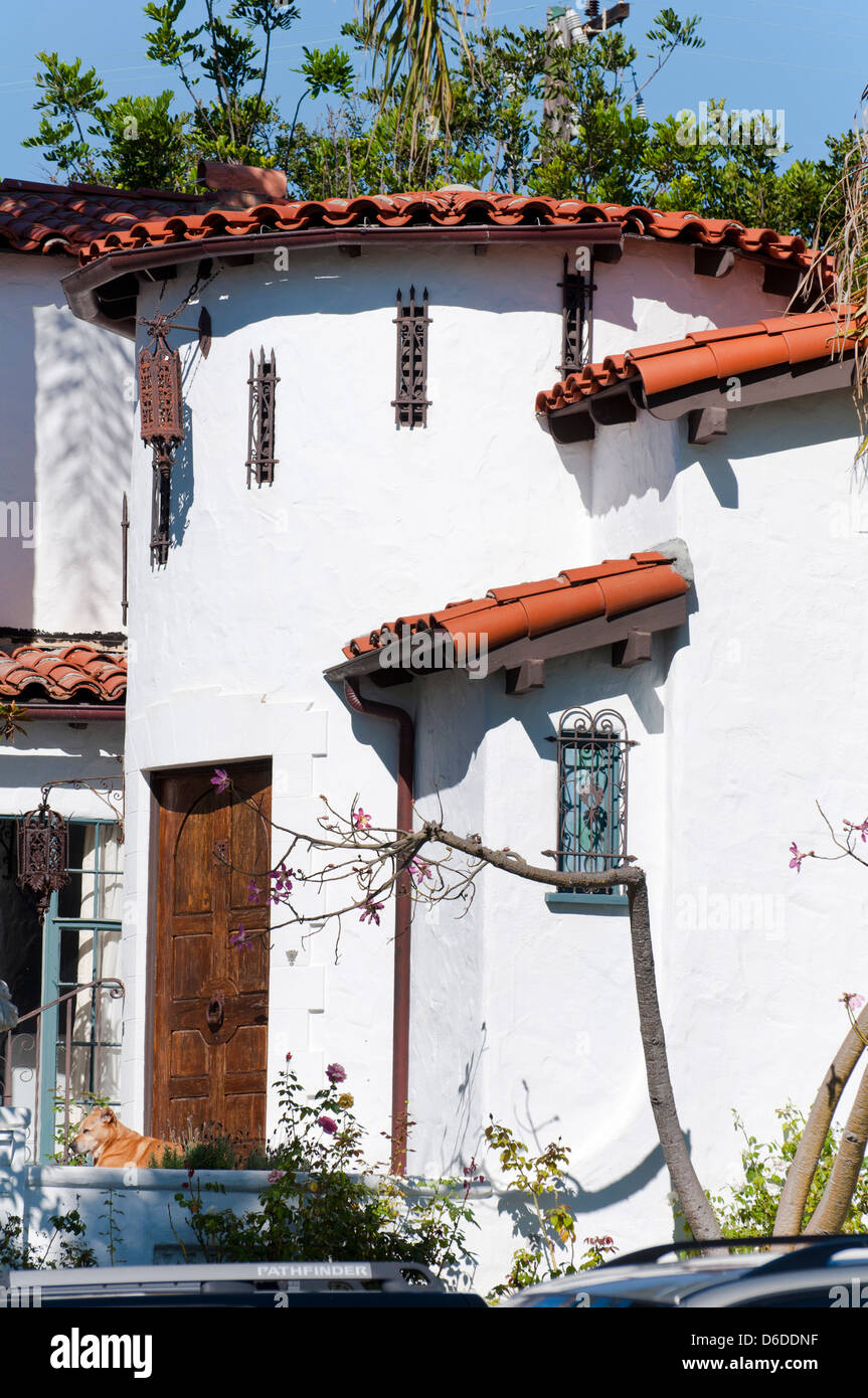 Spanish style house in California Stock Photo Alamy