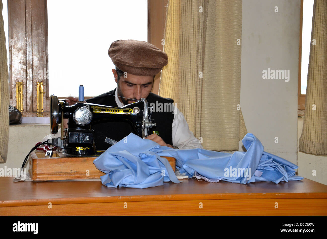Pakistani Swat Taliban member undergoes rehabilitation at vocational center Stock Photo
