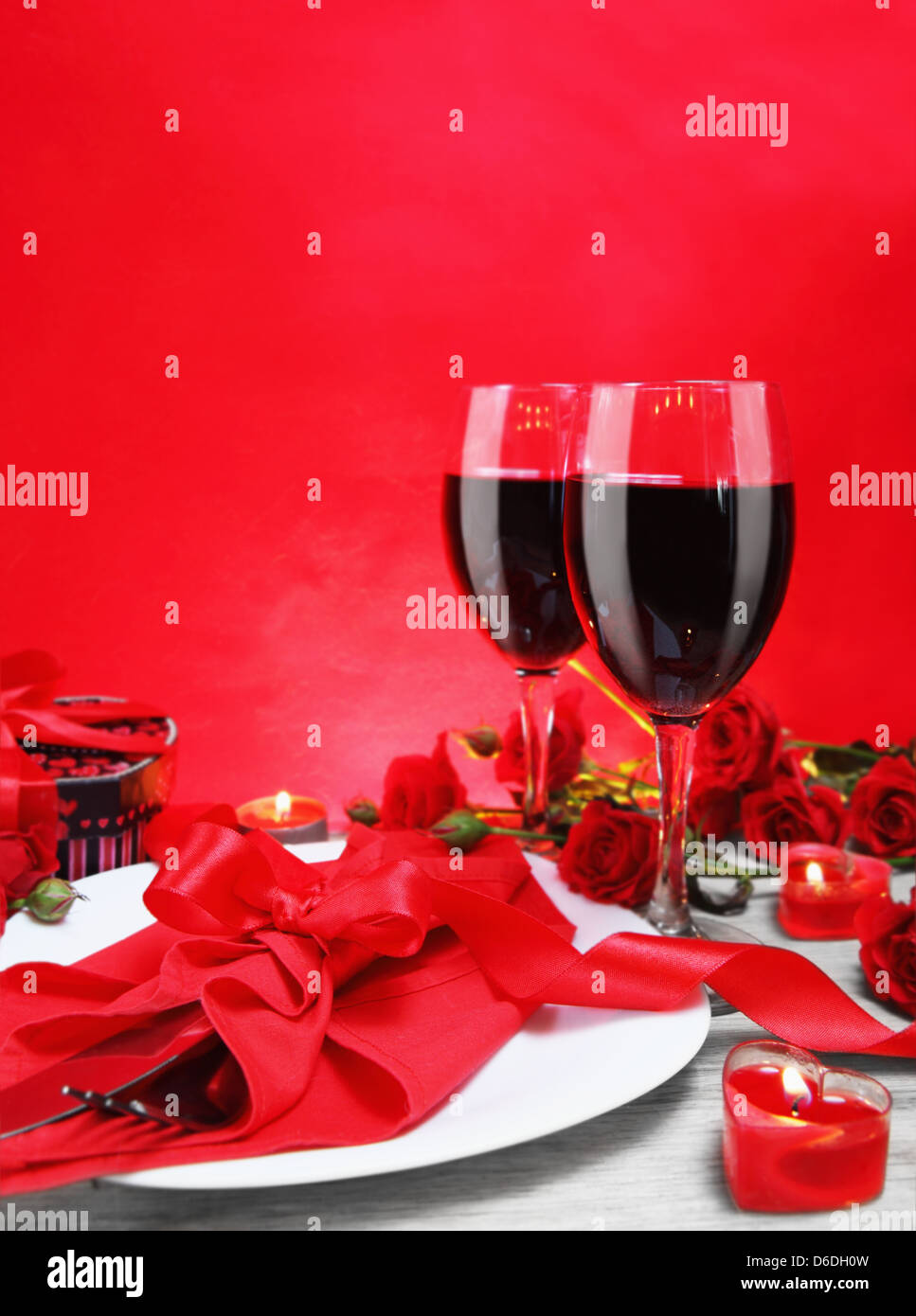 Romantic Candlelight Dinner for Two Lovers Vertical Stock Photo Alamy