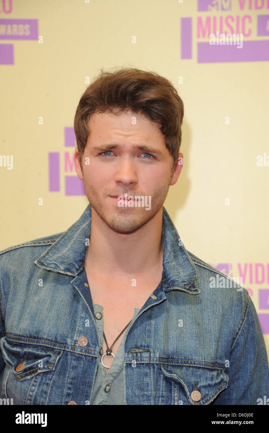 Actor Stephen Lunsford arrives at the MTV Video Music Awards at Staples Centre in Los Angeles, USA, on 06 September 2012. Photo: Hubert Boesl Stock Photo