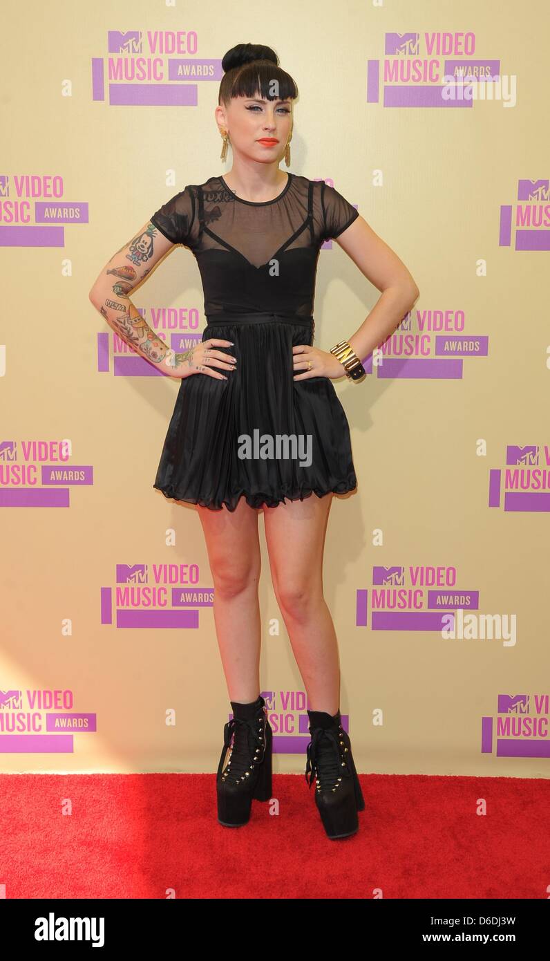 Singer Kreayshawn arrives at the MTV Video Music Awards at Staples Centre in Los Angeles, USA, on 06 September 2012. Photo: Hubert Boesl Stock Photo