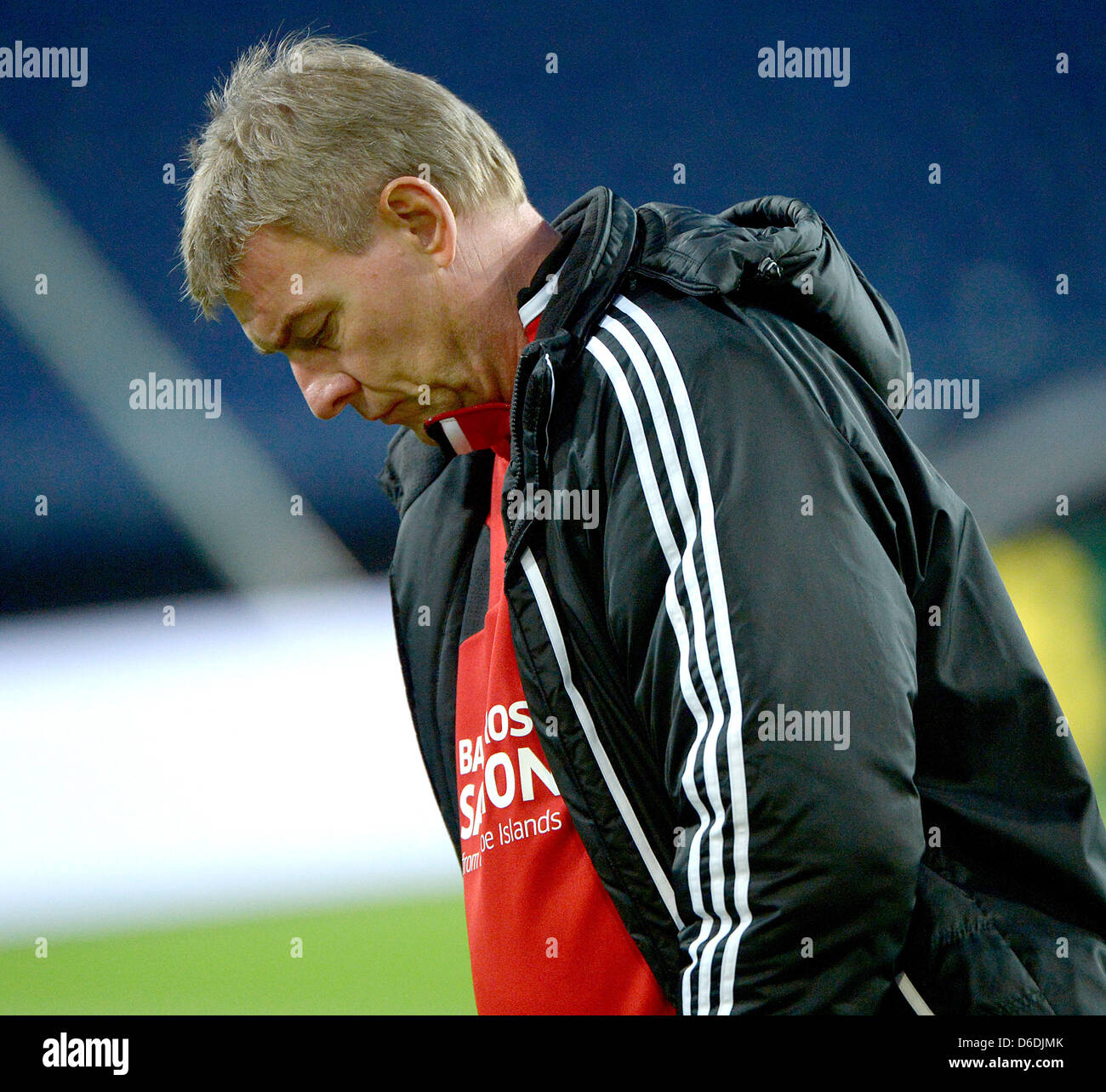 Head coach of the Faroese national soccer team Lars Olson is pictured ...