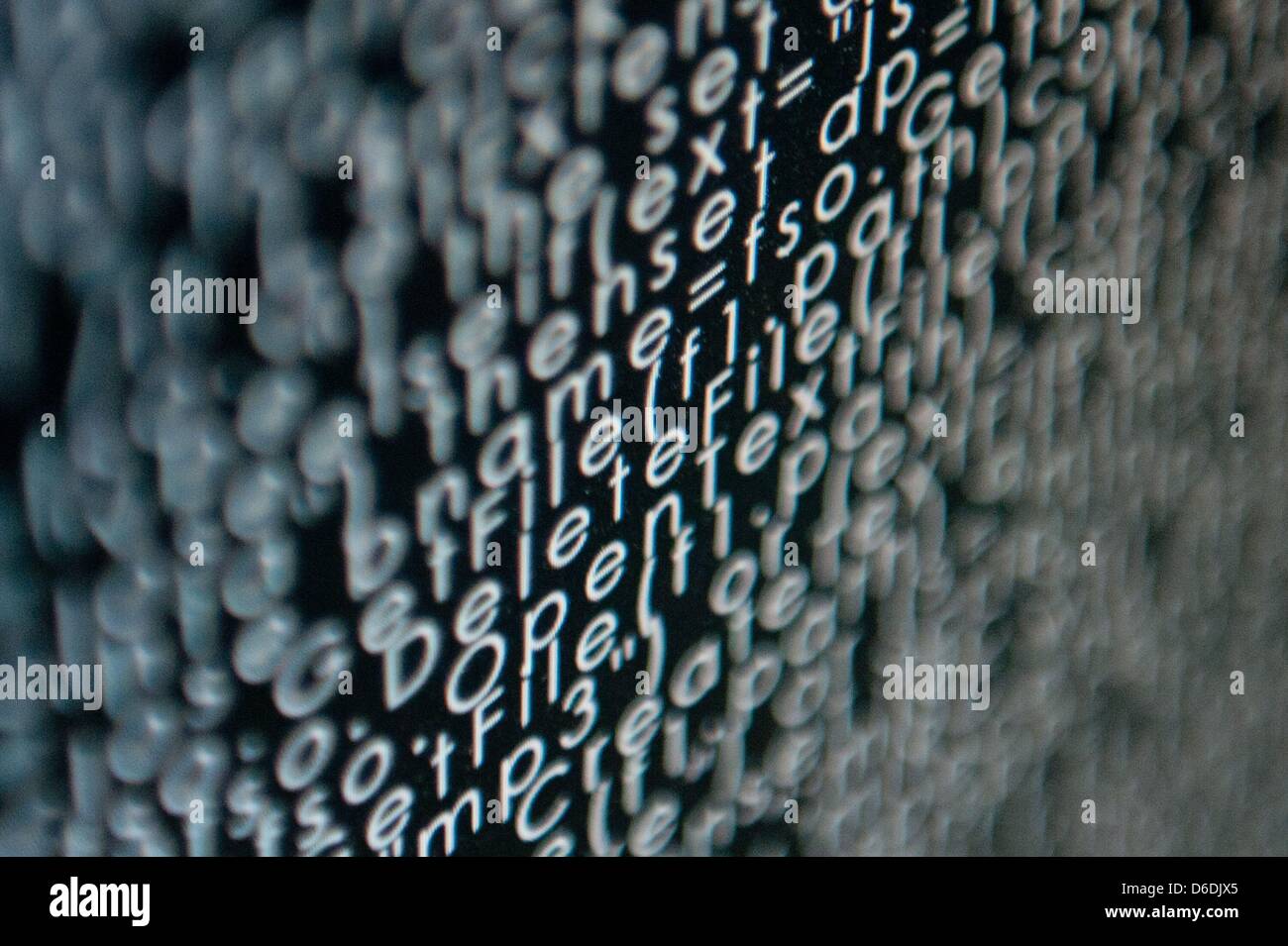 ILLUSTRATION - An illustrated picture shows the source code of a ...