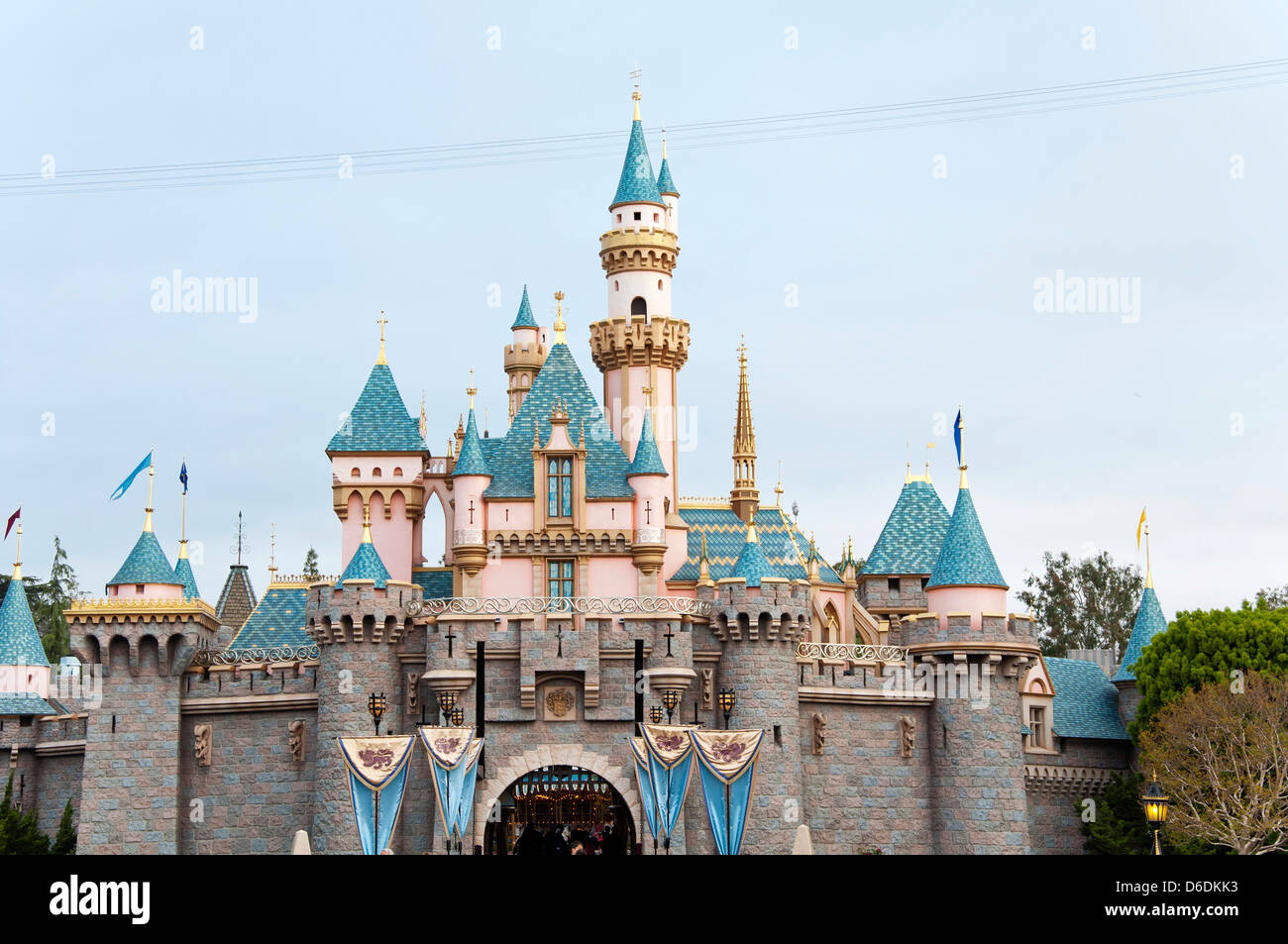 Castle Disneyland Amusement Park Anaheim California USA Stock Photo