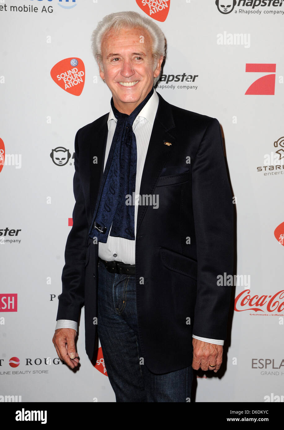 British singer Tony Christie arrives at the 'Music meets Media' event at Grand Hotel Esplanade in Berlin, Germany, 07 September 2012. The industry event takes place during the Berlin Music Week. Photo: Britta Pedersen Stock Photo