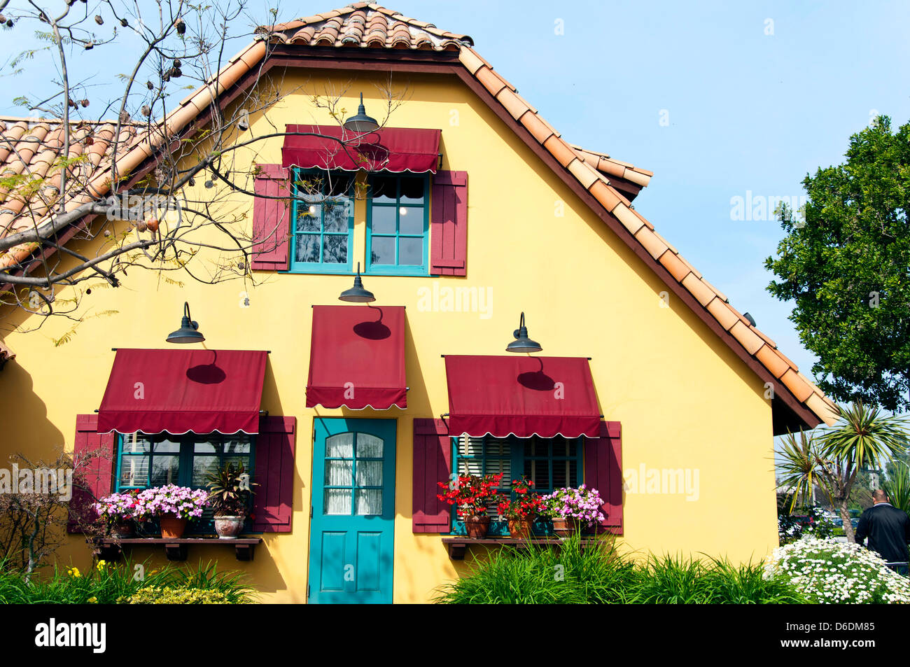 Cute village  Style house Stock Photo