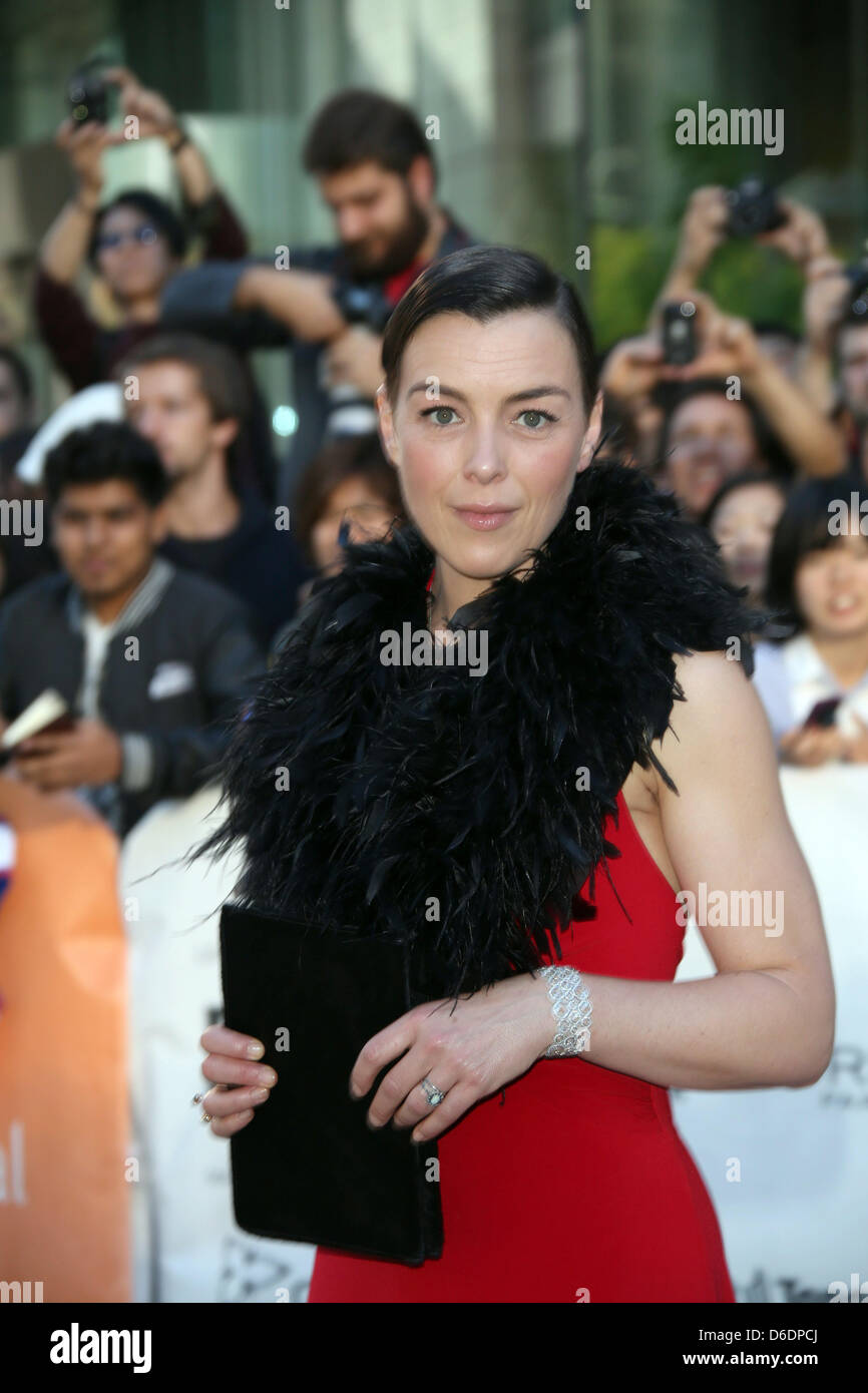 British actress Olivia Williams arrives at the premiere of the movie 'Hyde Park Hudson' during the 37th annual Toronto International Film Festival in Toronto, Canada, 10 September 2012. The festival runs until 16 September 2012. Photo: Hubert Boesl Stock Photo