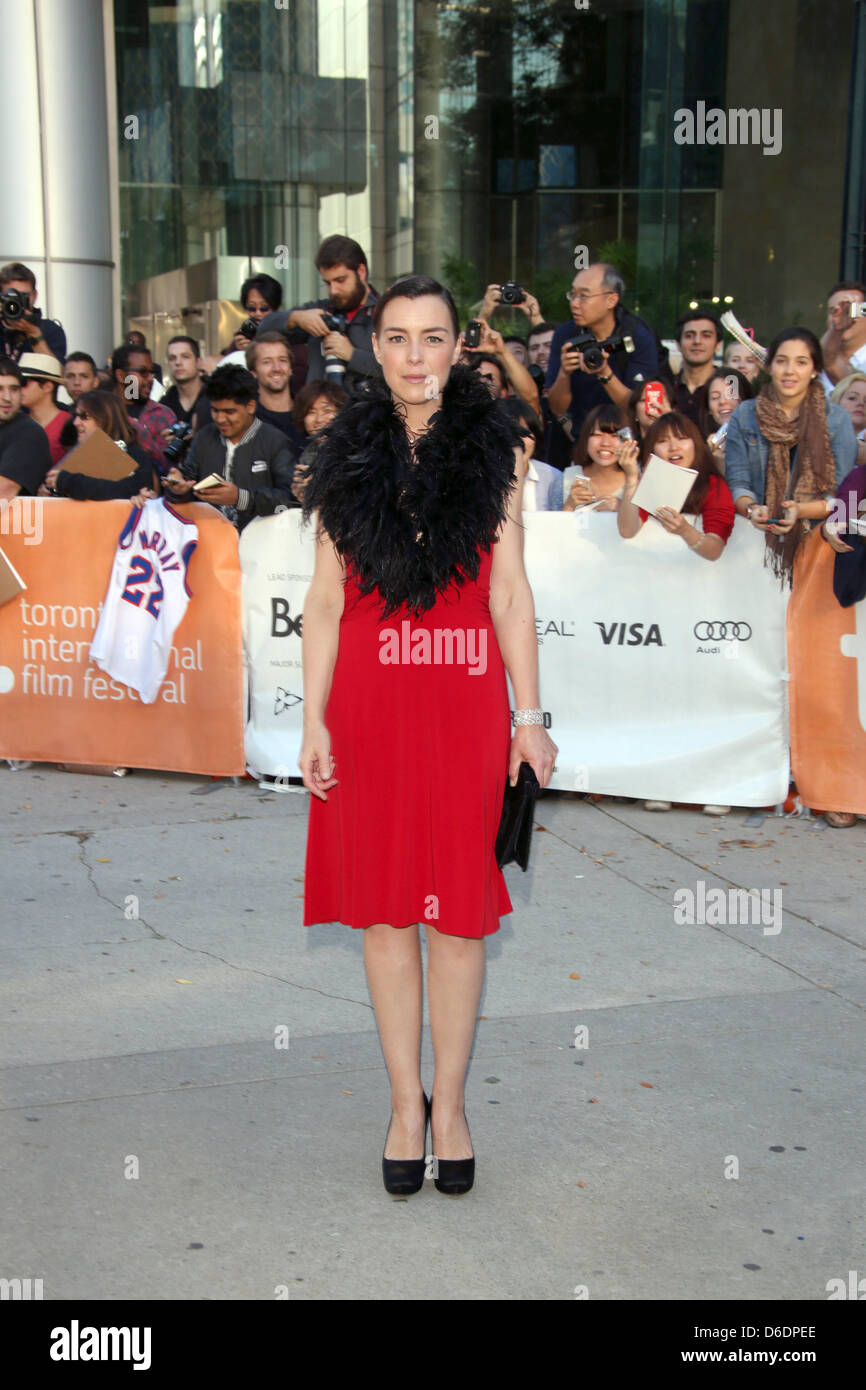 British actress Olivia Williams arrives at the premiere of the movie 'Hyde Park Hudson' during the 37th annual Toronto International Film Festival in Toronto, Canada, 10 September 2012. The festival runs until 16 September 2012. Photo: Hubert Boesl Stock Photo