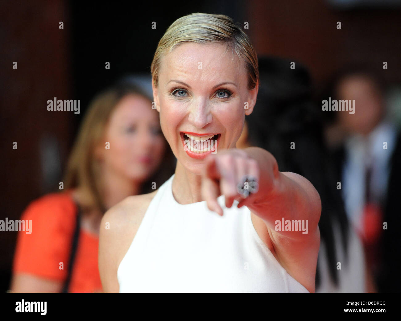 German pop singer Nadja Michael arrives for the premiere of the new film 96 HOURS - TAKEN 2 in the KulturBrauerei venue in Berlin, Germany, 11 September 2012. The film will start in German cinemas from 11 October 2012. Photo: Britta Pedersen Stock Photo