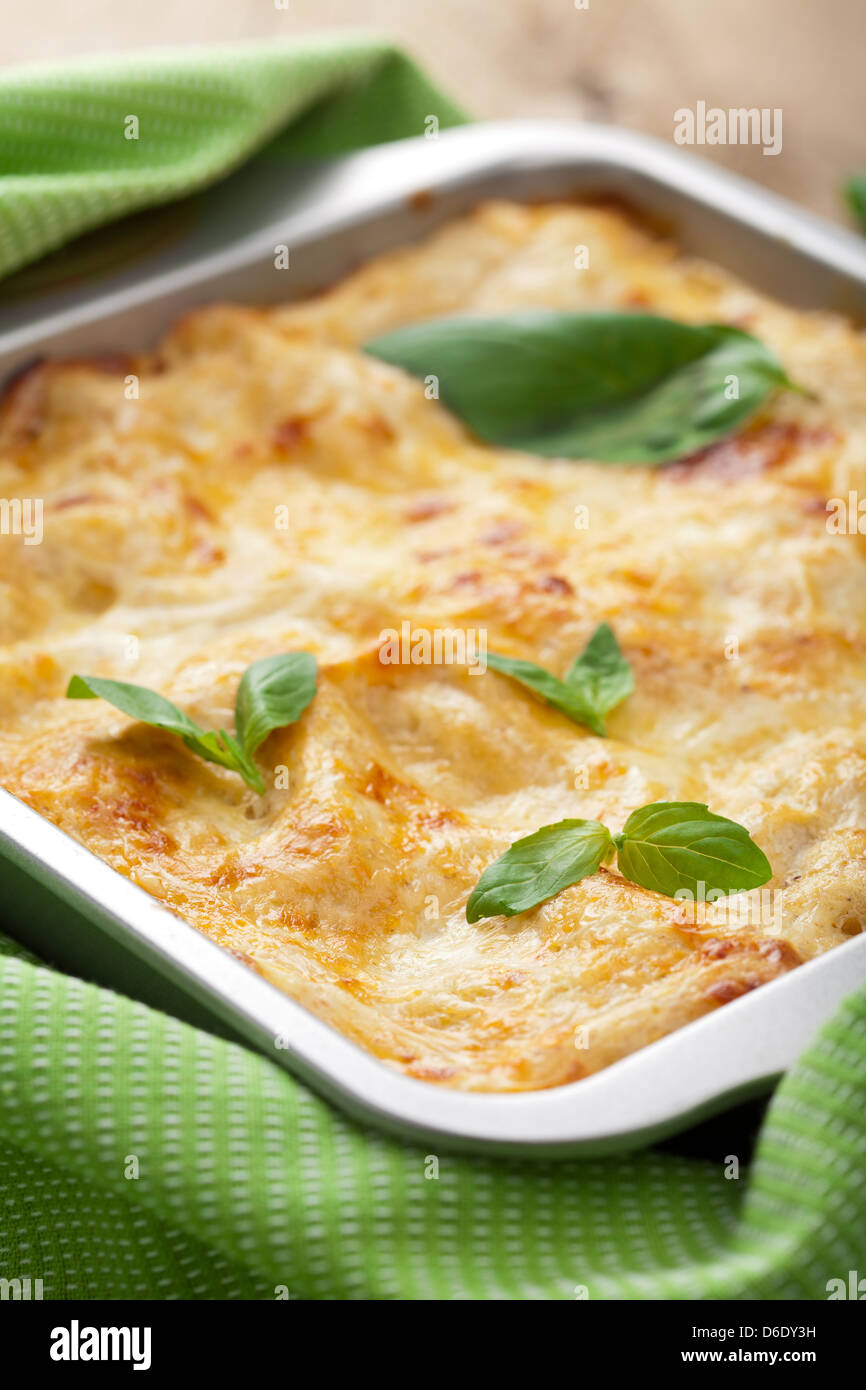 classic lasagna bolognese Stock Photo Alamy