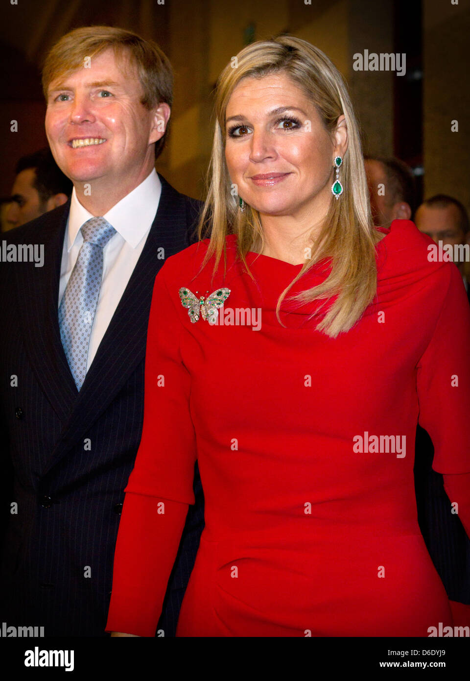 Prince Willem-Alexander and Princess Maxima of The Netherlands attend a concert of the concertgebouworkest at the Halic Centre Concert in Istanbul, Turkey, 10 November 2012. Photo: Patrick van Katwijk - NETHERLANDS OUT Stock Photo