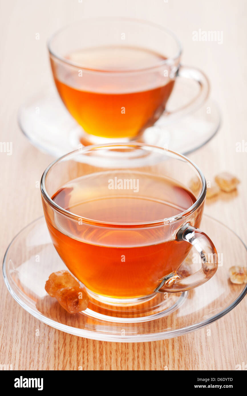 two cups of tea Stock Photo Alamy