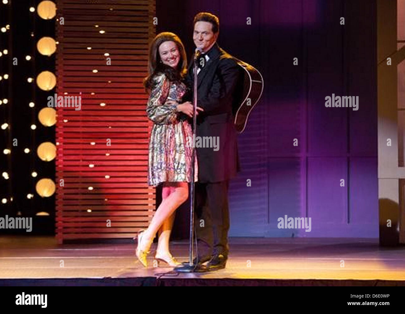RING OF FIRE 2013 Lifetime Television film with Matt Ross as Johnny Cash and Jewel Kilcher as June Carter Stock Photo