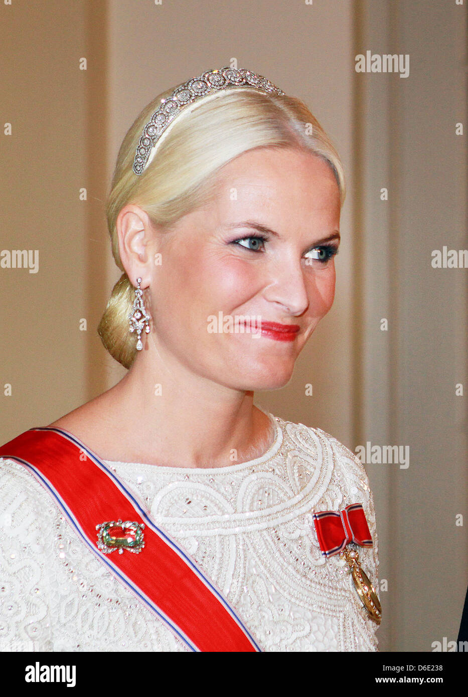 Crown Princess Mette-Marit of Norway arrives for the Gala Dinner at ...